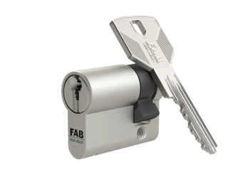 Cylindrická vložka Assa Abloy FAB 3*** PROFI 35+10 mm, RC3/BT3, 5 klíčů, saténový nikl